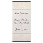 Floraline Mauve WEDDING Program rack card