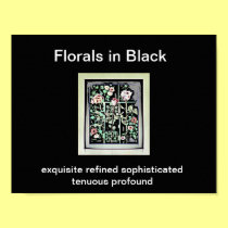 Florals, Art, Poster, Mixed Media, Black, posters