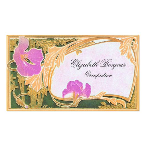 Florals ~ Business Card (front side)