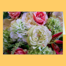 Florals For Greetings Blank Card cards