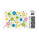 Florals - hippie design postage