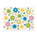 Florals - hippie design postcards