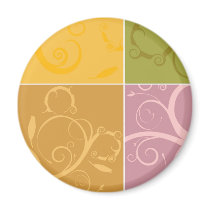 Florals Refrigerator Magnets