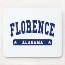Florence Alabama College Style tee shirts Mouse Pads