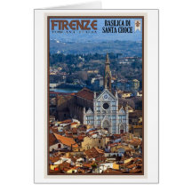 Florence - Basilica di Santa Croce Greeting Card
