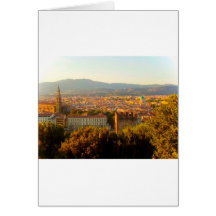 Florence before sunset greeting card