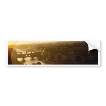 Florence bridges bumper stickers by netsova Florence bridges bumper stickers