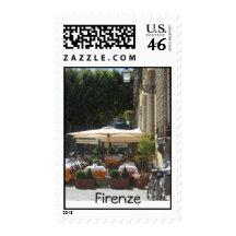 Florence Café. Postage Stamp