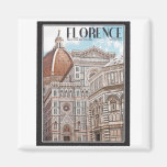 Florence Cathedral Fridge Magnet