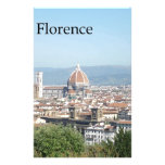 Florence Duomo from Michelangelo Square (new-St.K) Customized Stationery