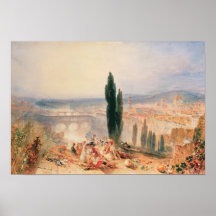 Florence from near San Miniato, 1828 Print