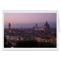 Florence, Italy - view from Piazzale Michelangelo cards