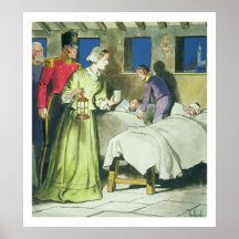 Florence Nightingale (1820-1910) from 'Peeps into Poster