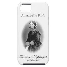 Florence Nightingale-Nurse+Personalize Name iPhone 5 Covers