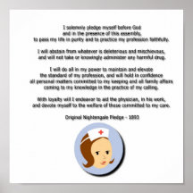 Florence Nightingale Pledge Print