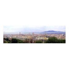 Florence Panoramic Poster print