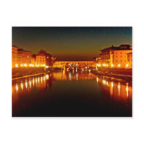 Florence river at night postcards by netsova Florence river at night postcards