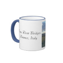 Florence - Sunset, Arno River Bridges mugs by beadonawire Florence - Sunset, Arno River Bridges mugs