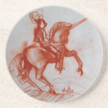 FLORENTINE KNIGHT ON HORSEBACK DRINK COASTERS