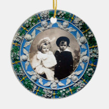 FLORENTINE  RENAISSANCE ANGELS Photo Template Christmas Ornament