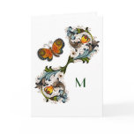 Florentine Renaissance Floral Monogram Note Card