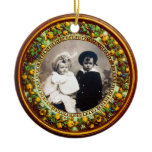 FLORENTINE  RENAISSANCE FRUITS Photo Template Christmas Tree Ornament