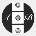 FLORENTINE RENAISSANCE HARMONY MONOGRAM STICKERS