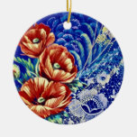 Flores amarillas de Poesia Ornaments Para Arbol De Navidad