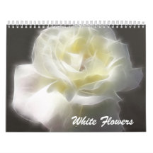 Flores blancas calendarios
