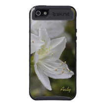 flores blancas de la azalea iPhone 5 carcasas