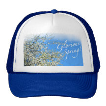 FLORES BLANCOS DEL CIRUELO GORRO