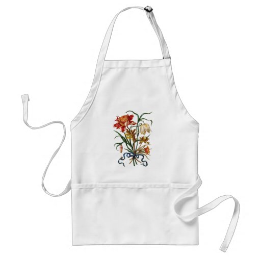 Flores del vintage delantales