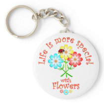 Flores llaveros