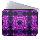 Flores púrpuras inconsútiles fundas computadoras