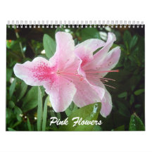 Flores rosadas calendarios