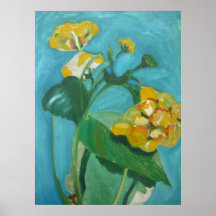 Flores soleadas impresiones