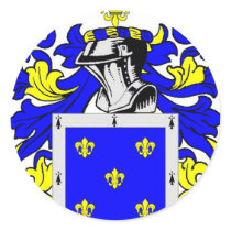Flores (Spanish) Coat of Arms Round Stickers