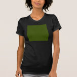 Flores verdes claras majestuosas en backgr verde á camisetas