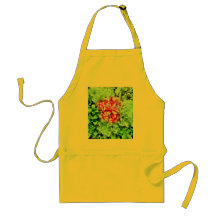 Flores verdes poner crema rosadas hermosas del Hyd Delantales