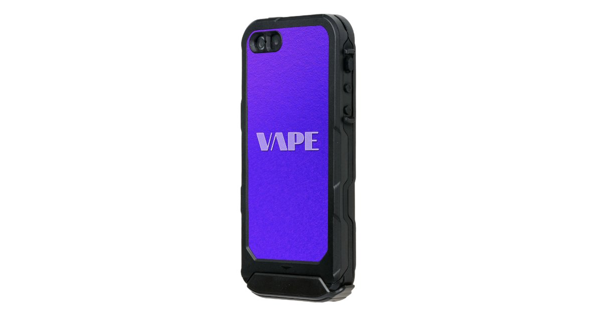 Florescent Blue Vape Waterproof Case For iPhone SE/5/5s Zazzle