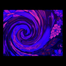 Florescent Pink Surge Print Poster posters