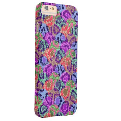 Florescent Purple Blue Cheetah Abstract Barely There iPhone 6 Plus Case