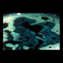 Florescent swirling green pool posters
