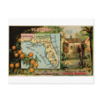 Florida, 1889 vintage card post cards