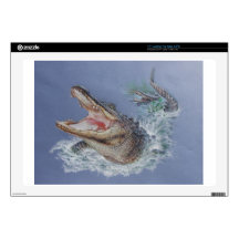 Florida Alligator Decal For 17" Laptop