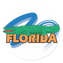 Florida Alligator stickers by alternateworlds Florida Alligator stickers