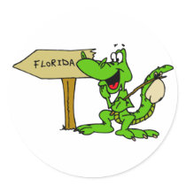 Florida Alligator Stickers