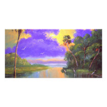 Florida Backwoods Colors Personalized Photo Card