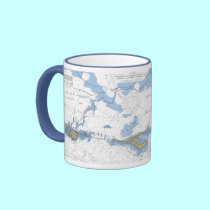 Florida Bay Keys Nautical Chart Mug