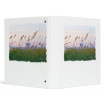 Florida beach pink and purple sunset vinyl binders